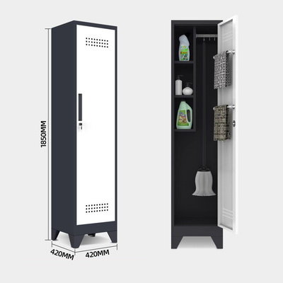 Metal Cleaning Storage Cabinet Double Door Clean Tools Lockers