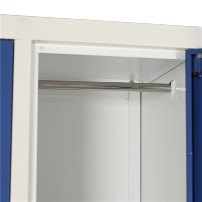 Two Line Two Doors Gym Locker Wardrobe School Hospital Steel Powder Coating