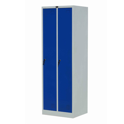 Two Line Two Doors Gym Locker Wardrobe School Hospital Steel Powder Coating