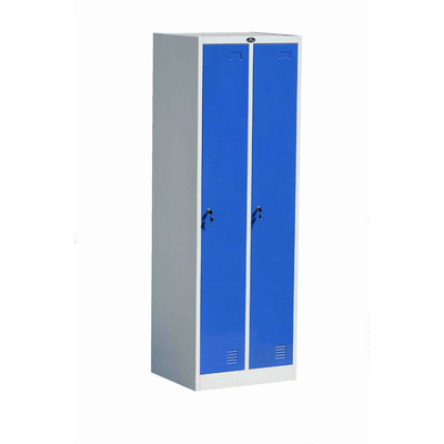 Two Line Two Doors Gym Locker Wardrobe School Hospital Steel Powder Coating