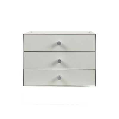 Desktop Jewelry Drawer Box Metal Makeup Organizer Sundries Case