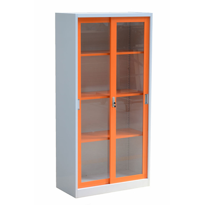 Thickness 0.6mm Powder Coated Steel Book Case Cabinet 5 Layers