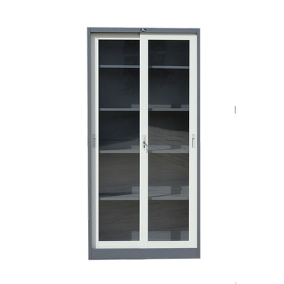 Thickness 0.6mm Powder Coated Steel Book Case Cabinet 5 Layers