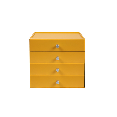 1.0mm Metal Makeup Organizer Desktop Sundry Case Jewelry Drawer Box