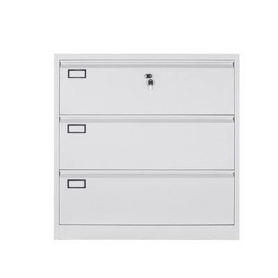 Steel Three Drawer File Cabinet Storage Steel Fling Cupboard