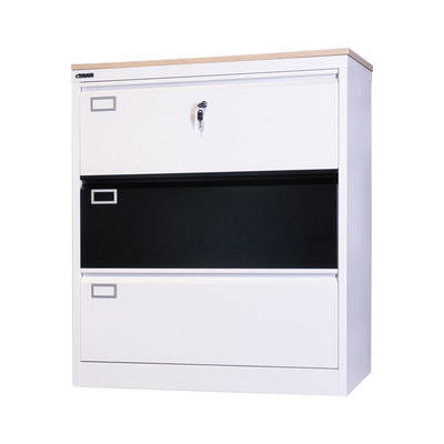 Steel Three Drawer File Cabinet Storage Steel Fling Cupboard