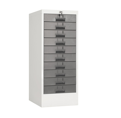 Ten Drawers Steel Filing Cabinet Tall Black Chest Of Drawers Cabinet