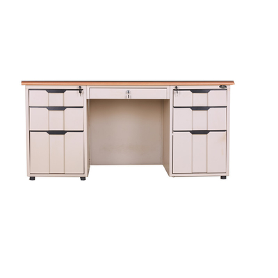 KD Structure Steel Office Table Desk With Drawers Modern Office Furniture