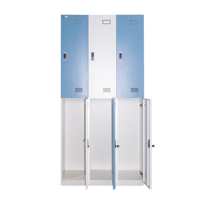 Bedroom Mirror 6 Door Metal Lockers For Employees 0.7mm Thickness