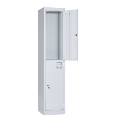 2 Door Staff Gym Steel Locker OEM Metal Storage Wardrobe