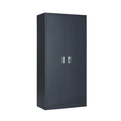 2 Door Metal Wardrobe Closets Steel Clothes Cabinet Flash Lock