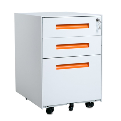 File Steel Mobile Pedestals Commercial Office Mobile Under Desk Pedestal