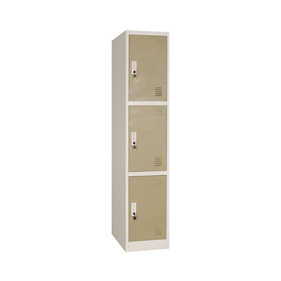 3 Door Metal Storage Steel Gym Lockers KD Construction