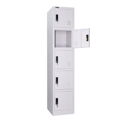 Five Door Stainless Steel Metal Storage Locker For Dormitory