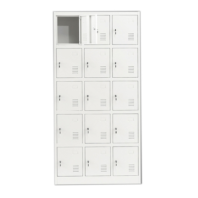 Gym Lockable Safety 15 Door Digital Metal Lockers KD Structure