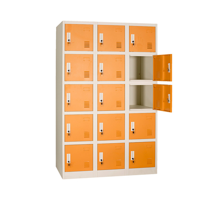 Gym Lockable Safety 15 Door Digital Metal Lockers KD Structure