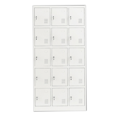 Gym Lockable Safety 15 Door Digital Metal Lockers KD Structure