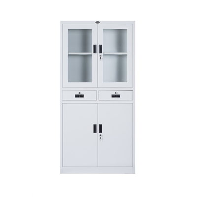 Multifunctional Cyber Lock Steel Cupboard With Glass Doors