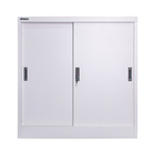 Metal Office Storage Sliding Door File Cabinet With One Shelf