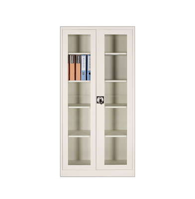 Antiwear Glass Door 0.6mm~1.2mm Document Storage Cabinet With Handle Lock