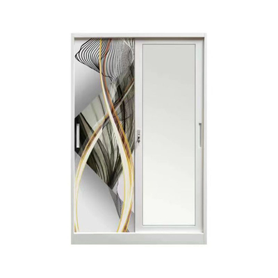 Customization Modern Two Door Metal Closet Clothing Storage Closet Anti Corrosion
