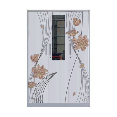 Customized Pictures Metal Wardrobe Closets Bedroom Home Style D500mm