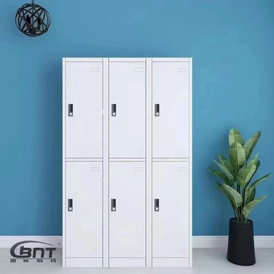 Modern Design Gym Compartment 6 Door Metal Lockers RAL Color