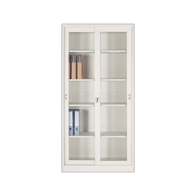 Sliding Glass Doos Cupboard Steel Filing Cabinet With Cyberlock