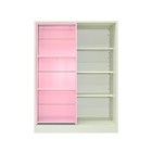 KD Structure Multicolor Toy Storage Bookcase Cabinet Metallic