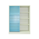 KD Structure Multicolor Toy Storage Bookcase Cabinet Metallic