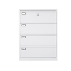 Lateral Steel Drawer Cabinet RAL Color Metal Material