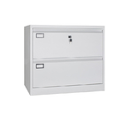 Office Furniture 2 Drawers Metal Lateral Filing Cabinet Lockable