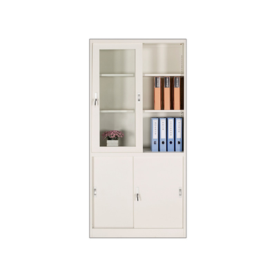 KD Structure Glass Door Filing Cabinet KD Structure 50KG Weight