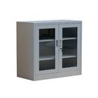 RAL Color Cyber Lock Two Shelves Glass Door Filing Cabinet