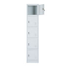 Black White Easy  Installation Multiple Door Steel Locker Cabinet