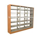 Library 2.0mm Thickness Stainless Steel Metal Storage Rack Library Shelving