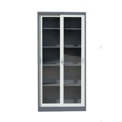 Fireproof 0.6mm Powder Coated Steel Book Case Cabinet