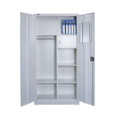 Multifunctional KD Metal Wardrobe Closets With Hanger