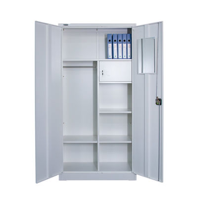 Multifunctional KD Metal Wardrobe Closets With Hanger
