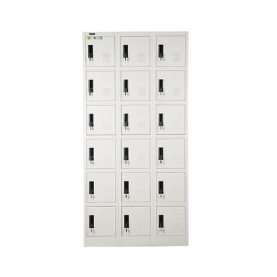 OEM Size 18 Door Steel Outdoor Storage Lockers ISO14001