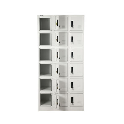 OEM Size 18 Door Steel Outdoor Storage Lockers ISO14001