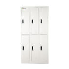 Fireproof Employee Lockers 6 Door Metal Filing Cabinets