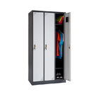 Practical 3 Doors Metal Lockers Clothes And Hats Storage Cabinet