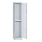 Fireproof Lockable 2 Doors metal clothes locker 0.5mm-1.0mm Thickness