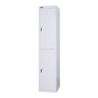 Fireproof Lockable 2 Doors metal clothes locker 0.5mm-1.0mm Thickness