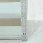 Multifunctional Folding Metal Storage Rack Wooden Shelf Layers Plate Assembling