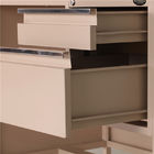 Modern MDF Board L Shaped Office Desk Three Drawer Office Desk