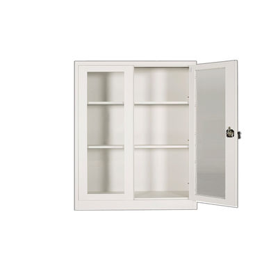 Two Glass Doors Modern Living Room Book Shelf With Handle Lock