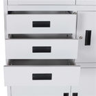 KD Office Three Drawer Metal File Cabinet With Safe Box