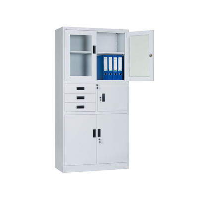 KD Office Three Drawer Metal File Cabinet With Safe Box